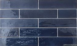 Equipe Tribeca Blue Note Синий Полированный Настенный Керамогранит 6x24,6 см