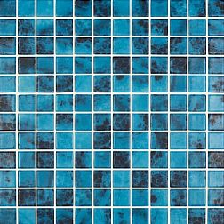 Vidrepur Nature Olympic №5705 (на сетке) Синяя Матовая Мозаика 31,7х31,7 (2,5x2,5)