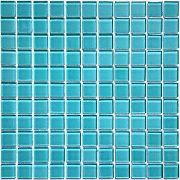 Bonaparte Мозаика стеклянная Coral Sea Голубая Глянцевая 30х30 (2,5х2,5)