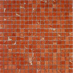 Premium Marble Чистые цвета Rojo Alicante Polished Мозаика 1,5x1,5 29,7x29,7 см