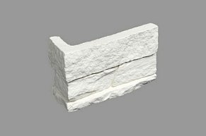 Камнелит Искусственный Камень Сланец Классический Белый Угол 9,5х23 см
