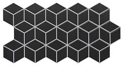 Realonda Ceramica Rhombus Black Настенная плитка 51x26.5 см