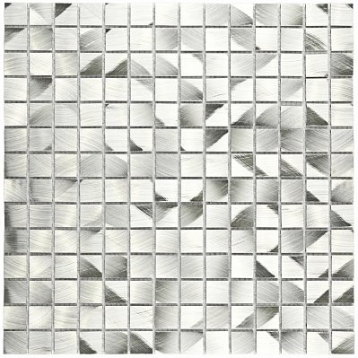 Bonaparte Металлическая мозаика Metal Серая Полированная 30,5х30,5 (2х2) см