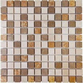 Chakmaks Mosaic Anatolian Stone 23х23 Santal Мозаика 30,5х30,5 (2,3х2,3) см