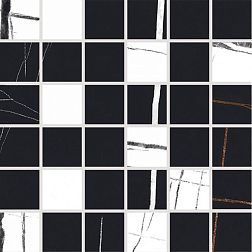 Energieker Sahara Noir Mix Mosaico Tess. Черно-белая Мозаика 30x30 (4,8x4,8) см