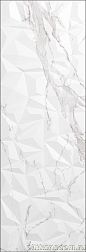 Creto Avenzo Crystal Silver W STR R Glossy 1 Белый Рельефный Глянцевый Декор 30х90 см