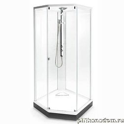 Ido Showerama 4985012909 Душевая кабина профиль серебристый, прозрачное стекло