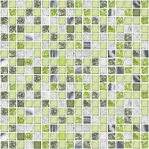 Azori Элара Verde Зеленая Глянцевая Мозаика 30х30 см