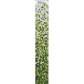 MVAPrintMosaic Растяжки 25RFL-S-166 Белый + Зеленый Мозаика 31,7х31,7 см (полоса 8 карт 31,7х31,7)