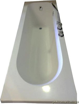 Fiinn 7007-39 Акриловая ванна с системой гидромассажа и врезным смесителем 170х70