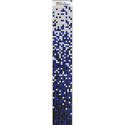 MVAPrintMosaic Растяжки 25RFL-S-174 Белый + Черный + Синий Мозаика 31,7х31,7 см (полоса 8 карт 31,7х31,7)