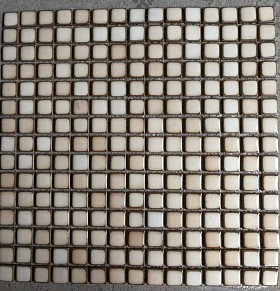 Tonomosaic Мозаика из камня, керамики и стекла AMK 21 (SD-260) Бежевая Глянцевая Мозаика 31,4х31,4 (1,9х1,9) см