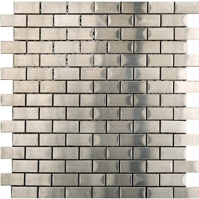 L Antic Colonial Metal Mosaics Brick Acero Мозаика 2x4 29,5x28 см