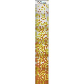 MVAPrintMosaic Растяжки 25RFL-S-168 Белый + Желтый + Оранжевый Мозаика 31,7х31,7 см (полоса 8 карт 31,7х31,7)