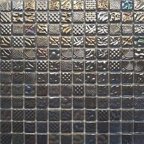 Gidrostroy Стеклянная мозаика L-028 Серая Глянцевая 2,5x2,5 31,7x31,7 см