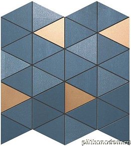 Atlas Concorde Mek Blue Diamond Gold Wall Мозаика 30,5х30,5 см