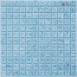 NS-Mosaic Porcelain series P-537 Керамика Глянцевая Голубая Мозаика 30х30 (2,3х2,3) см