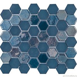 Togama Sixties Blue 6 Мозаика стекло 29,8х33 см