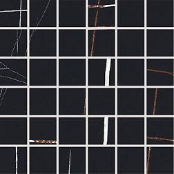 Energieker Sahara Noir Black Mosaico Tess. Черная Мозаика 30x30 (4,8x4,8) см