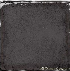 Equipe Altea Black Черная Глянцевая Настенная плитка 10x10 см
