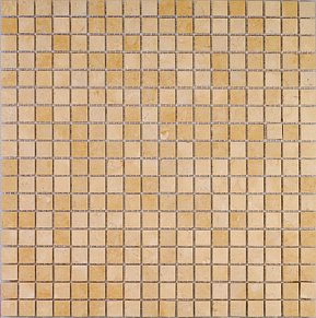Premium Marble Чистые цвета Jerusalem Gold Tumbled Мозаика 1,5x1,5 29,7x29,7 см
