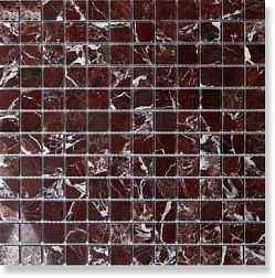 Chakmaks Mosaic Anatolian Stone 23х23 Rosso Levanto Мозаика 30,5х30,5 (2,3х2,3) см