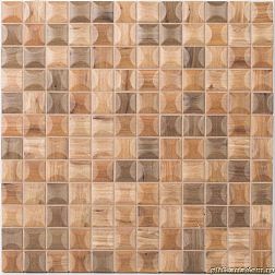 Vidrepur Wood Dark Blend Мозаика 31,7х31,7 (на сетке)