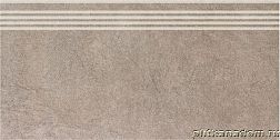Керама Марацци Королевская дорога Керамогранит обрезной коричневый светлый SG614400R-GR Ступень 30х60 см