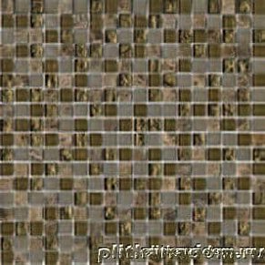L'Antic Colonial Mosaico Eternity Emperador G-522 Мозаика (кубик 1,5х1,5) 29,7x29,7 см