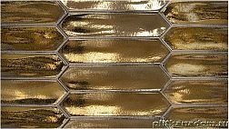 Equipe Lanse Gold Желтая Глянцевая Настенная плитка 5x25 см