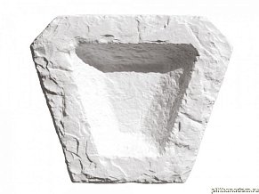 UniStone 7 Белый Замковый камень 25,7x25,7x8,5 см