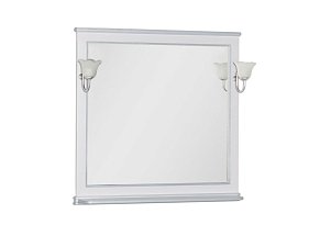 Зеркало Aquanet Валенса 100 белый краколет/серебро