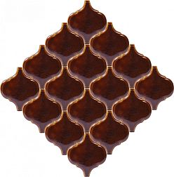 ПентаКерамика Арабеска малая 5 Настенная плитка ручной работы 8,2x9,3 см