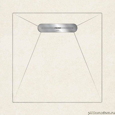 Aquanit Envelope Душевой поддон из керамогранита, цвет Arc Beyaz, 90х90