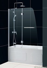 RGW Screens SC-13 Шторка на ванну, распашная дверь, стекло прозрачное 90х150