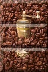 Absolut Keramika Coffee 10x20 Beans 1 Composicion Панно 30х20 (из 3-х плиток) см