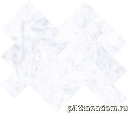 Vitra Marmori K946568LPR Мозаика Шеврон каррара белый 31,5х28 (5х10) см
