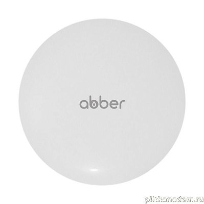 Накладка на слив для раковины Abber AC0014MW белая матовая, керамика
