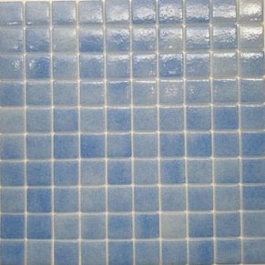 Gidrostroy Стеклянная мозаика QB-001 Голубая Глянцевая 3x3 31,7x31,7 см