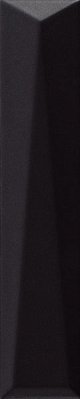 Ava Ceramica UP Lingotto Black Matte Черная Матовая Настенная плитка 5x25 см