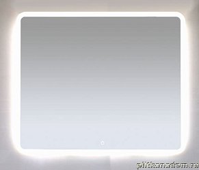 Misty Неон 3 Зеркало LED 1000х800 с круглыми углами,сенсор на зеркале
