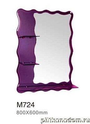 Mynah Комбинированное зеркало M724 бронзовый 80х60