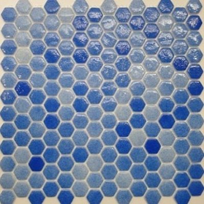 Gidrostroy Стеклянная мозаика TN-002 Голубая Глянцевая 30x30 см