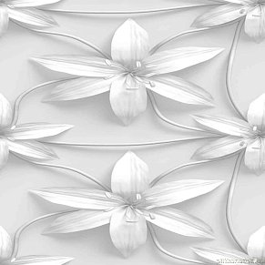Ceracasa Couture Deco 3D3 Белый Матовый Декор 49,1x98,2 см