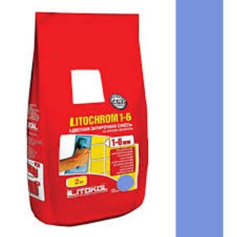 Litokol Затирочная смесь Litochrom 1-6 С.190 васильковый алюм.мешок 2 кг