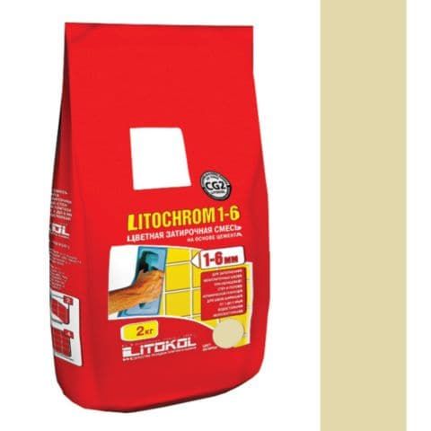 Litokol Затирочная смесь Litochrom 1-6 С.480 ваниль алюм.мешок 2 кг