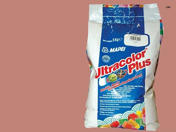 Mapei Ultracolor Plus №  140 затирочная смесь (Красный корал) 5 кг