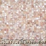 Architeza Морской перламутр Pink SEA Shell Стеклянная мозаика 30х30 (кубик 0,75х1,5) см