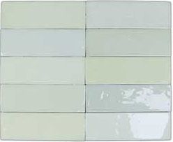 DNA tiles Safi 122105 Mint Зеленая Глазурованная Настенная плитка 5,2х16 см