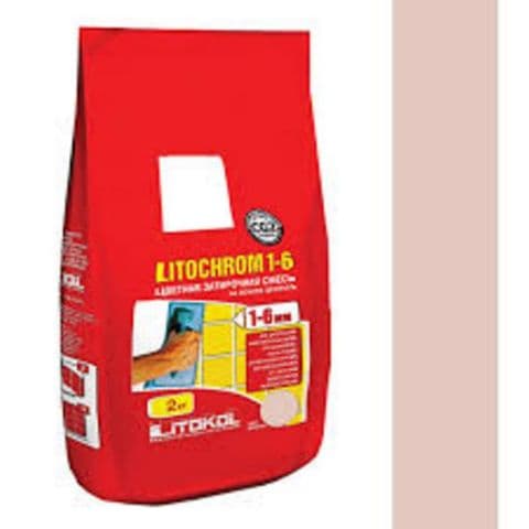 Litokol Затирочная смесь Litochrom 1-6 С.70 светло-розовый алюм.мешок 5 кг